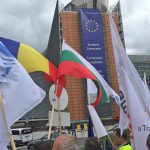 Protestul transportatorilor la Bruxelles, iunie 2016